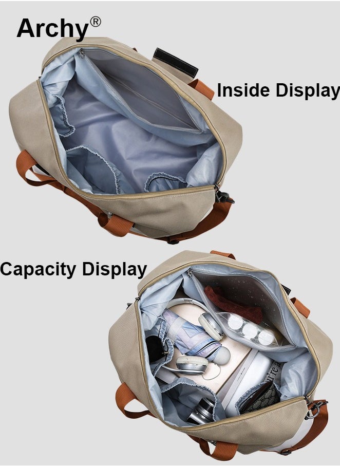 Multi-Functional Large Capacity Carry-On Luggage Bag Wet and Dry Separation Shoe Compartment