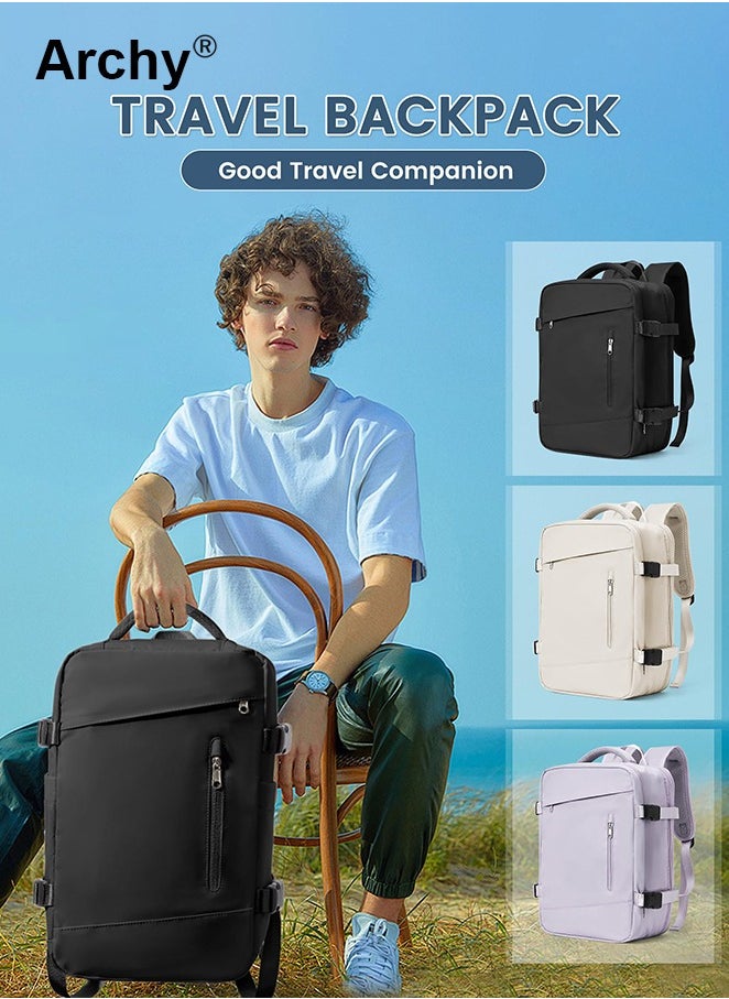 Carry-On Luggage Backpack Unisex Backpack External Charging Interface Wet and Dry Separation