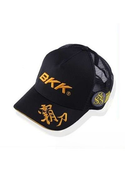 BKK Fishing Hat Breathable Sun Protection Summer Cap Mesh Black