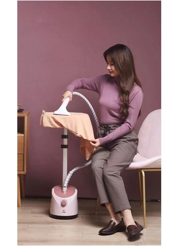 Garment Steamer for Clothes 1800W with Height Adjustable, 40 Second Heating Time, Heat Insulated Steam Hose