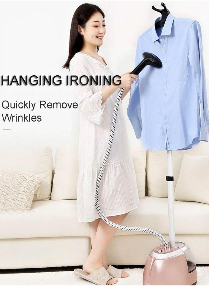 Garment Steamer for Clothes 1800W with Height Adjustable, 40 Second Heating Time, Heat Insulated Steam Hose