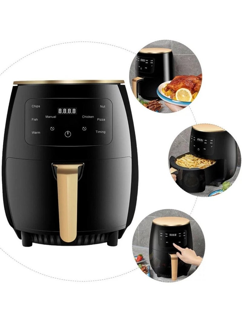 Silver Crest Air Fryer with LCD Touch Control And Rapid Air Convection Technology, 6L,2400W