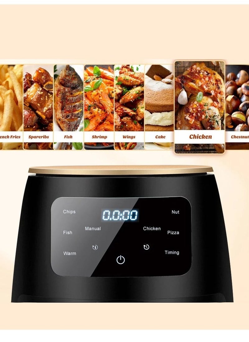 Silver Crest Air Fryer with LCD Touch Control And Rapid Air Convection Technology, 6L,2400W