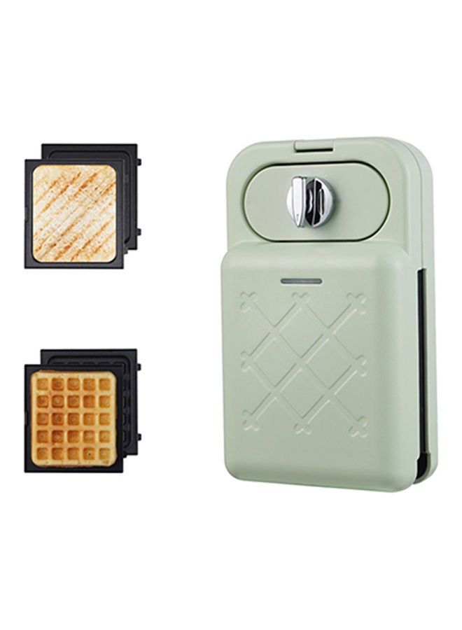 Multi-Functional Household Small Waffle And Sandwich Maker Push Toaster 650.0 W PSZHkc1001 Green