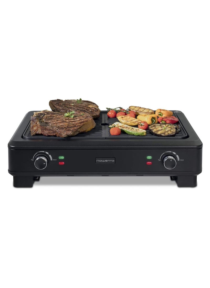 KG900812 Smokeless Grill – 2000W Indoor Grill with Smoke Reduction & Dual Cooking Zones