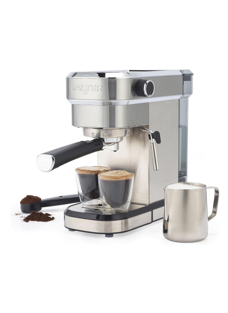 Espresso Machine with Milk Frother – 20-Bar Pressure Pump, 1.1L Capacity