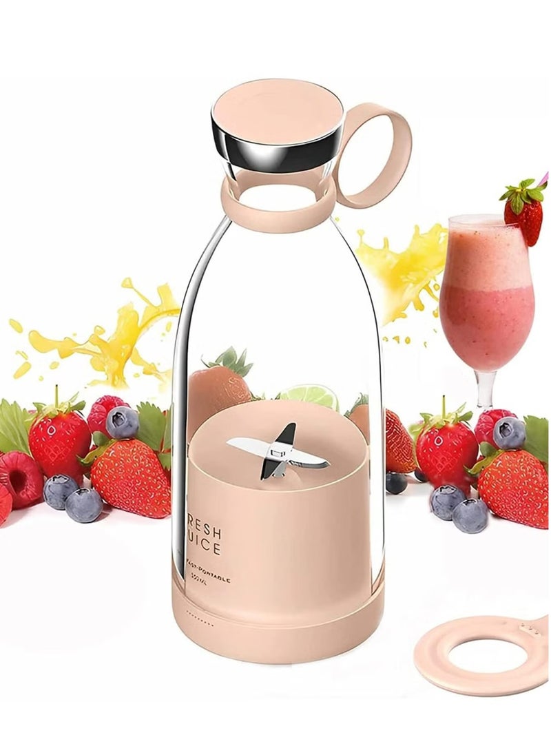 Fresh Juice Portable Blender for Smoothie or Smoothies Personal Mixer Portable Blender Fruit Blender Wireless Rechargeable USB Sport Camping