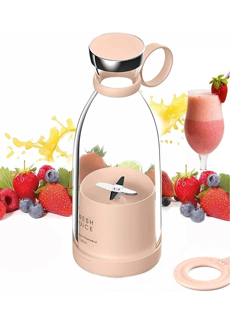 Fresh Juice Portable Blender for Smoothie or Smoothies Personal Mixer Portable Blender Fruit Blender Wireless Rechargeable USB Sport Camping