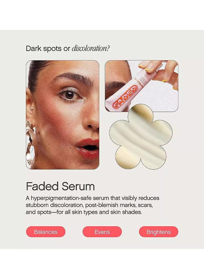 Brightening And Clearing Serum, Reduces Discoloration, Post-Blemish Marks, Scars And Spots, For Uneven Skin Tone, 15ML