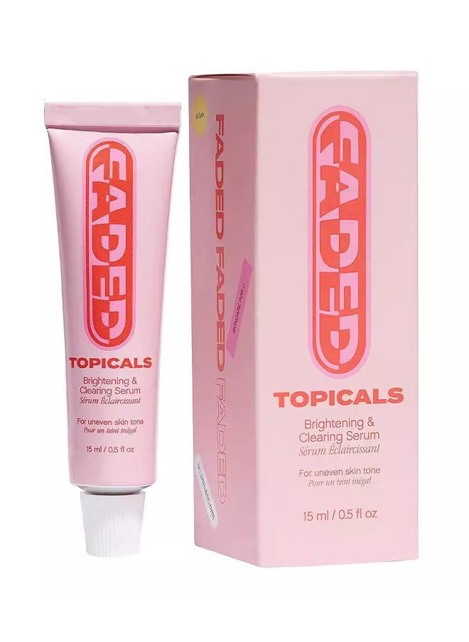 Brightening And Clearing Serum, Reduces Discoloration, Post-Blemish Marks, Scars And Spots, For Uneven Skin Tone, 15ML
