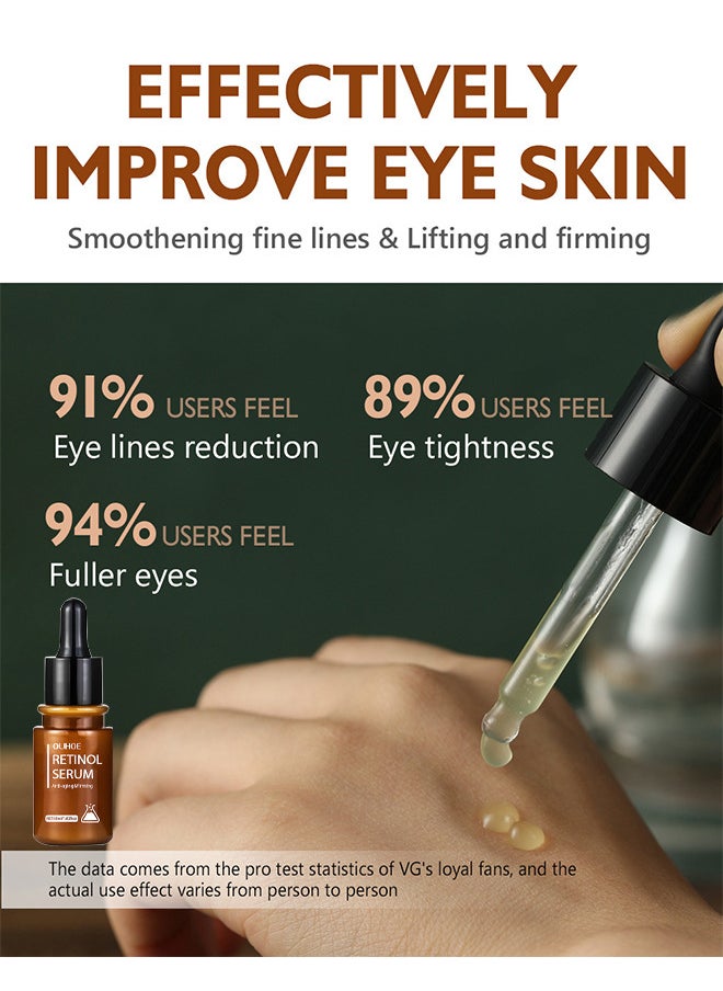 Anti-Aging And Firming Retinol Serum, Vitamine E And Antioxidants Hyaluronic Acid Anti-Aging Serum, Reduces Wrinkles, Fine Lines, Age Spots, Sun Spots, Anti Wrinkle Facial Serum 30ML