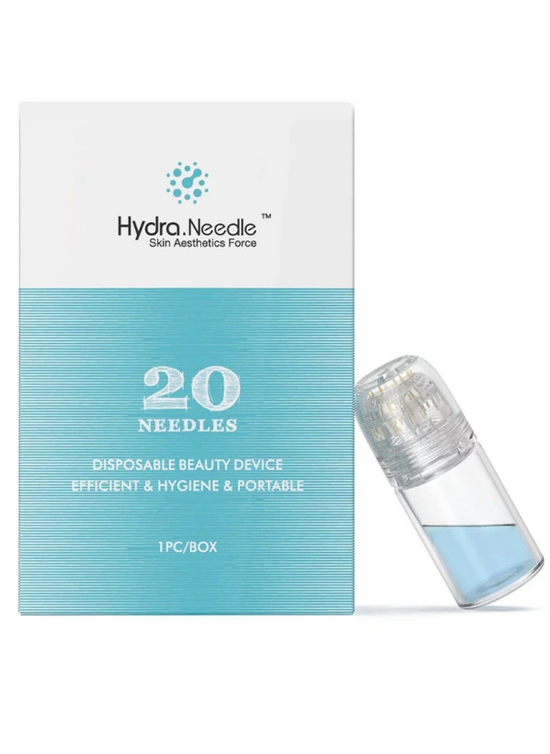 Derma Stamp Hydra Needle 20 Microneedling 0.5 mm, Microneedling Hydra Needle Derma Roller Anti Ageing Beauty Essence Bottle Cosmetic Microneedling Tool