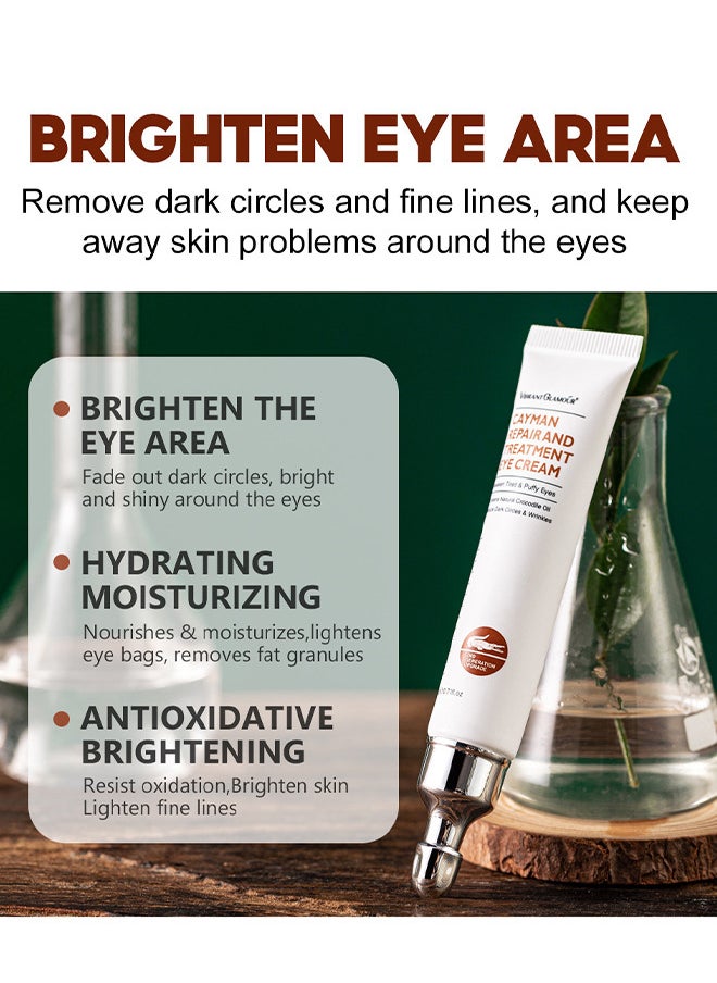 Cayman Repair And Treatment Eye Cream 20G, Magic Eye Cream, Eye Cream To Remove Eye Bags, Wrinkles, Fine Lines, Dark Circles, Anti Aging Eye Cream, Lift Lighten Eye Cream, Eye Repair And Treatment