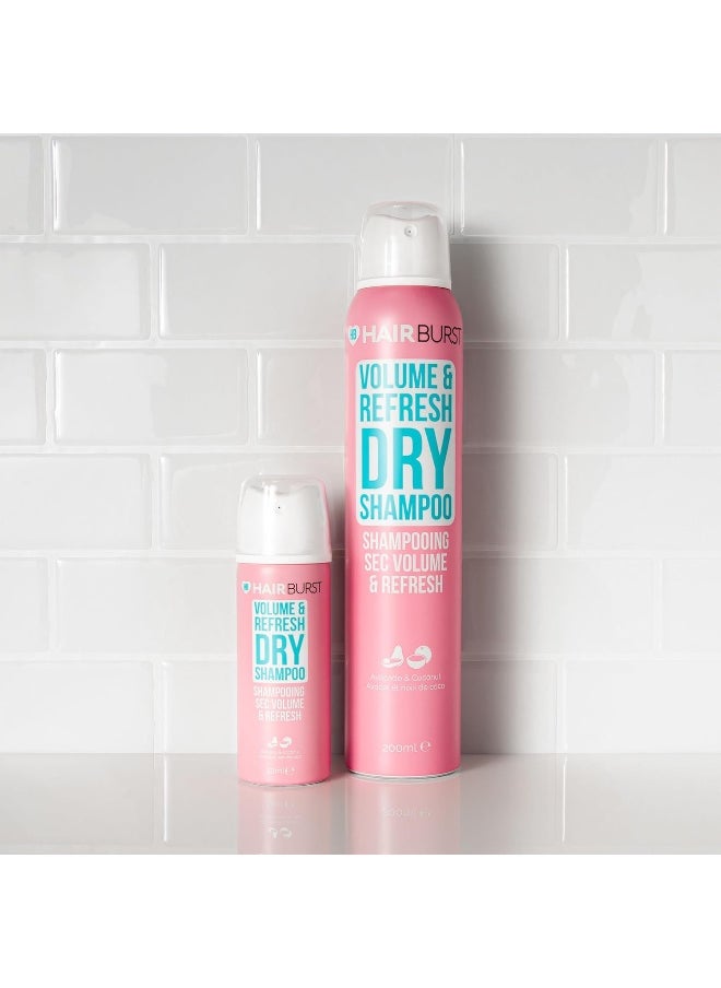 Volume & Refresh Dry Shampoo - No White Residue, Revitalising Hair With Added Texture & Root Lift, Absorbs Excess Oils, Enriched With Hydrolysing Wheat Protein & Panthenol