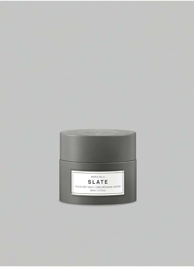 Hair Wax Slate 50 ml Hold 5 5 For Short Hairstyles Strong firmness and Light Shine 100 Vegan and Sulfate Paraben free