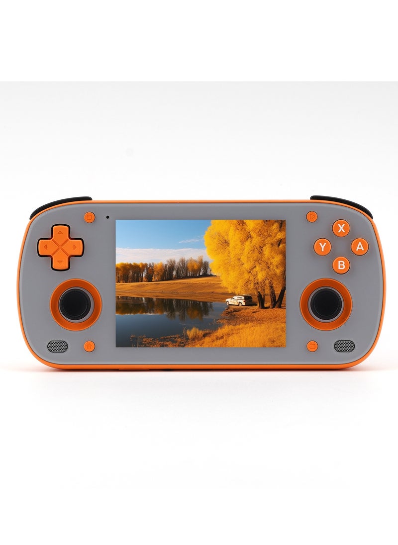 Retroid Pocket MINI Portable Retro Console Android 6GB/128GB Adreno 650 WiFi Bluetooth 3D illuminated hall sticks 3.7 inch AMOLED touchscreen Type C OTG connection  4,000mah 27W fast charge Built-in official OTA (Orange)