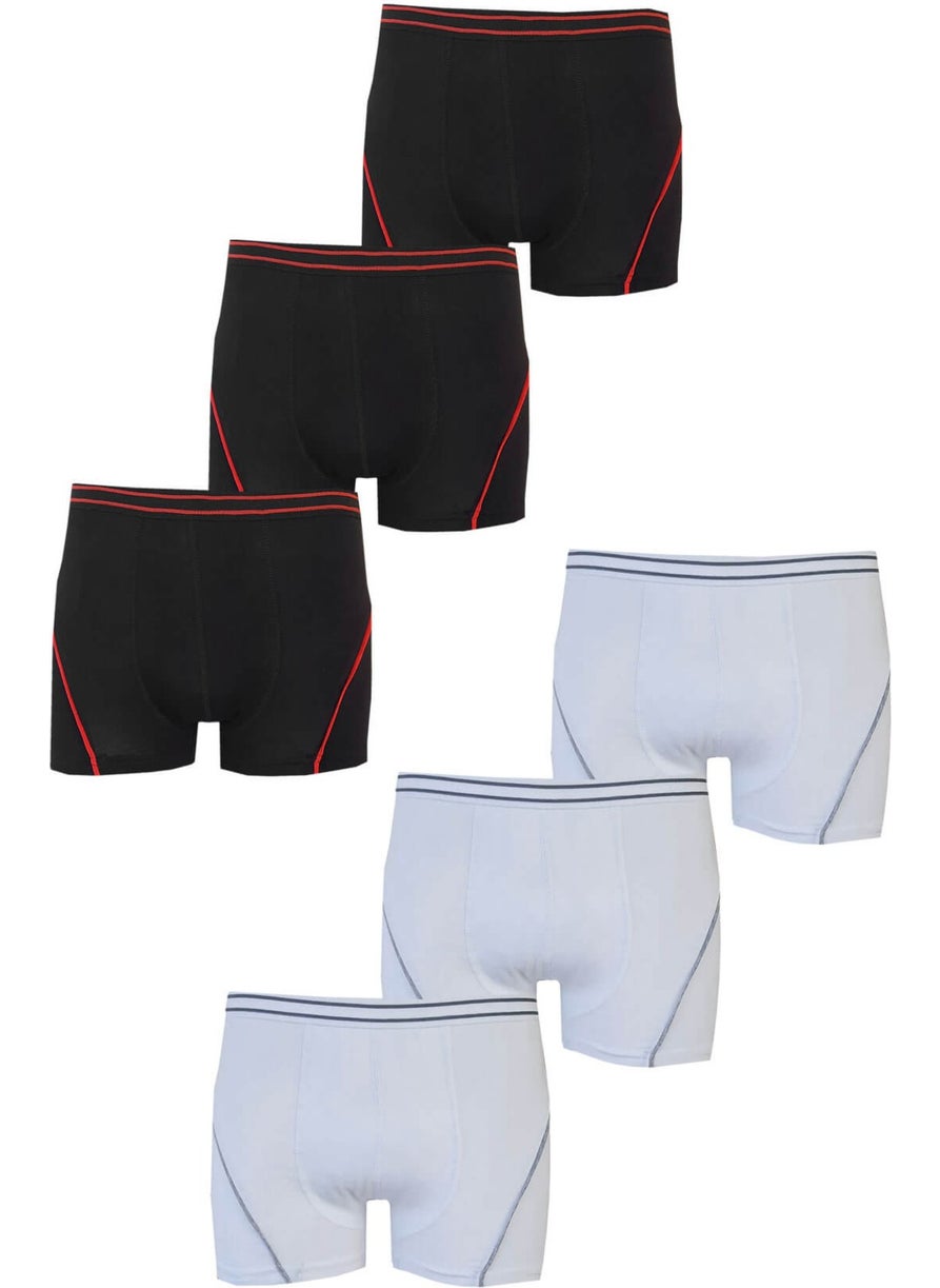 Rivaling All, 6-Piece Boy's Lycra Cotton Boxer Quality Underwear