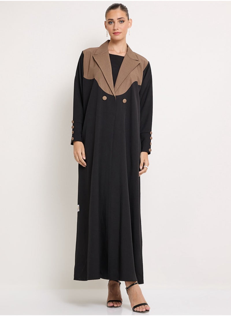 Royal Jacket Abaya with buttons style