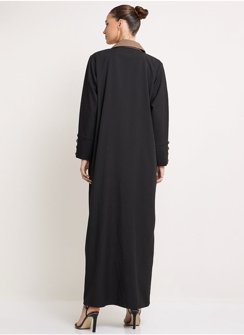 Royal Jacket Abaya with buttons style