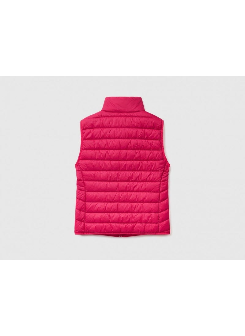 2TWDDJ003 Women's Puffer Vest With Pockets