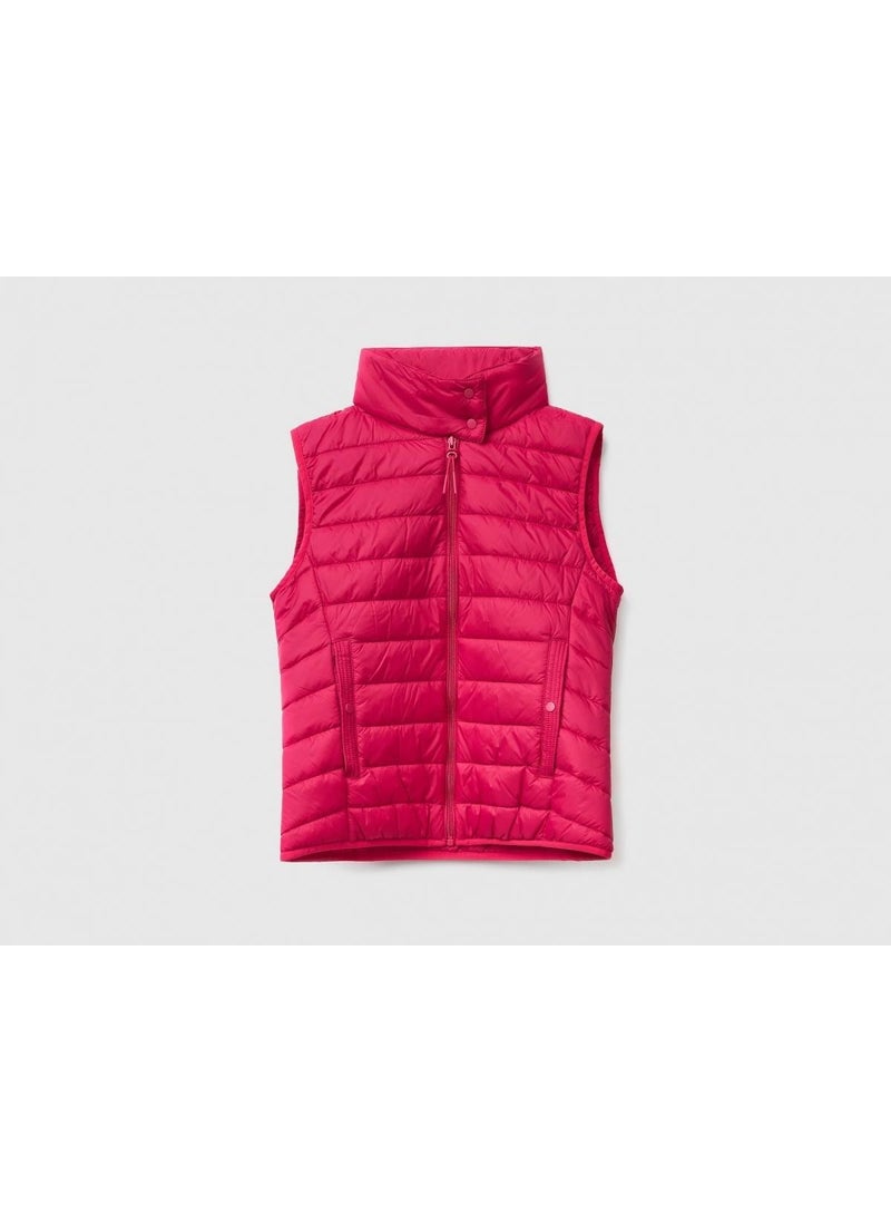 2TWDDJ003 Women's Puffer Vest With Pockets