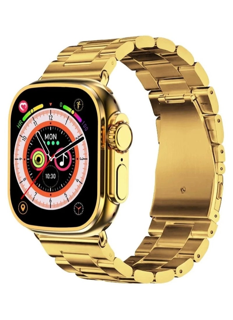 X8 Ultra Max Smart Watch 8 Series 49mm Gold Edition New Arrival