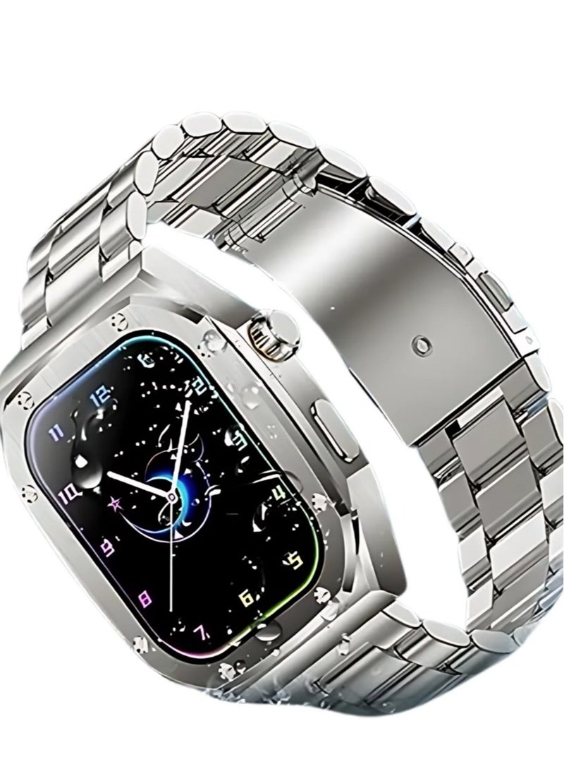 Smart Watch LG61 Max with Stainless Steel and One Silicone Strap, New Arrival