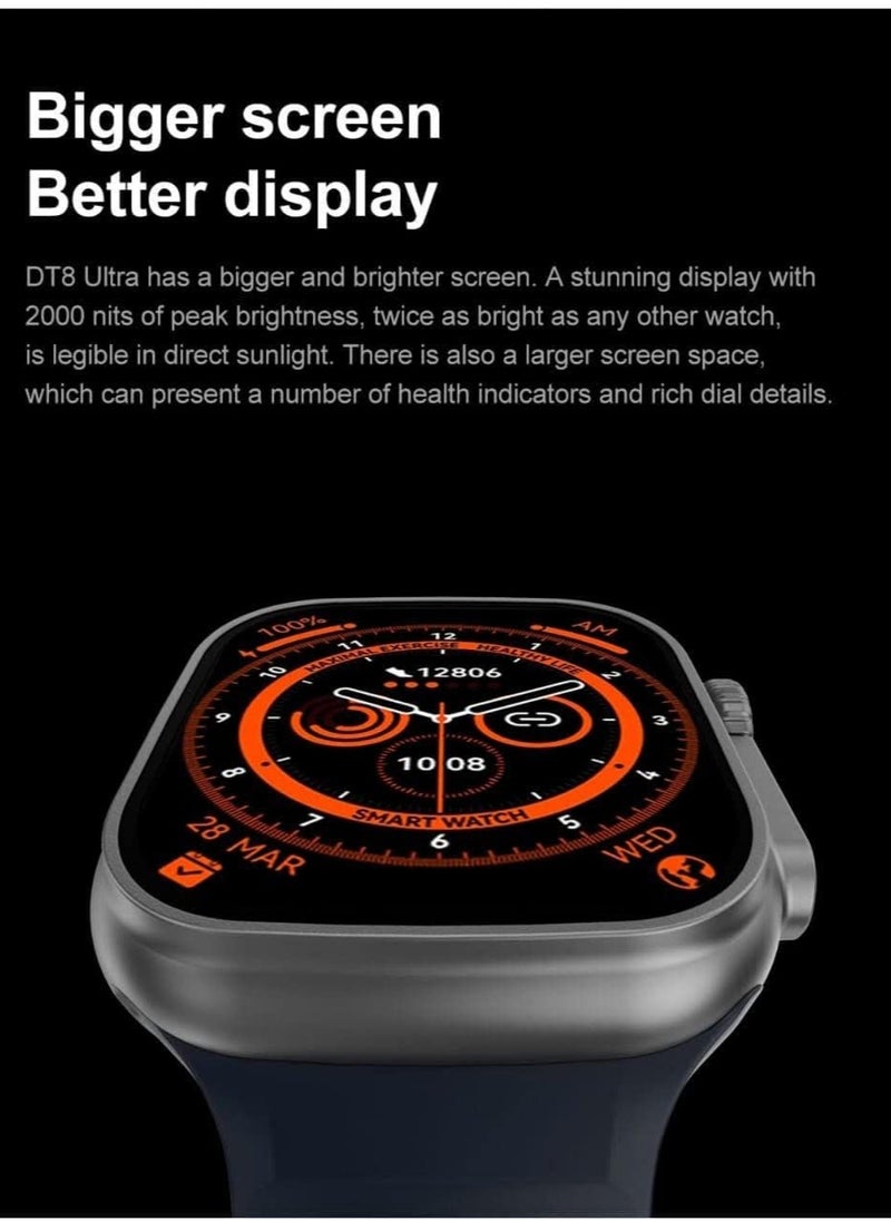 Z68 Ultra Series 8 NFC Smartwatch - Bluetooth Call, Waterproof, Wireless Charging