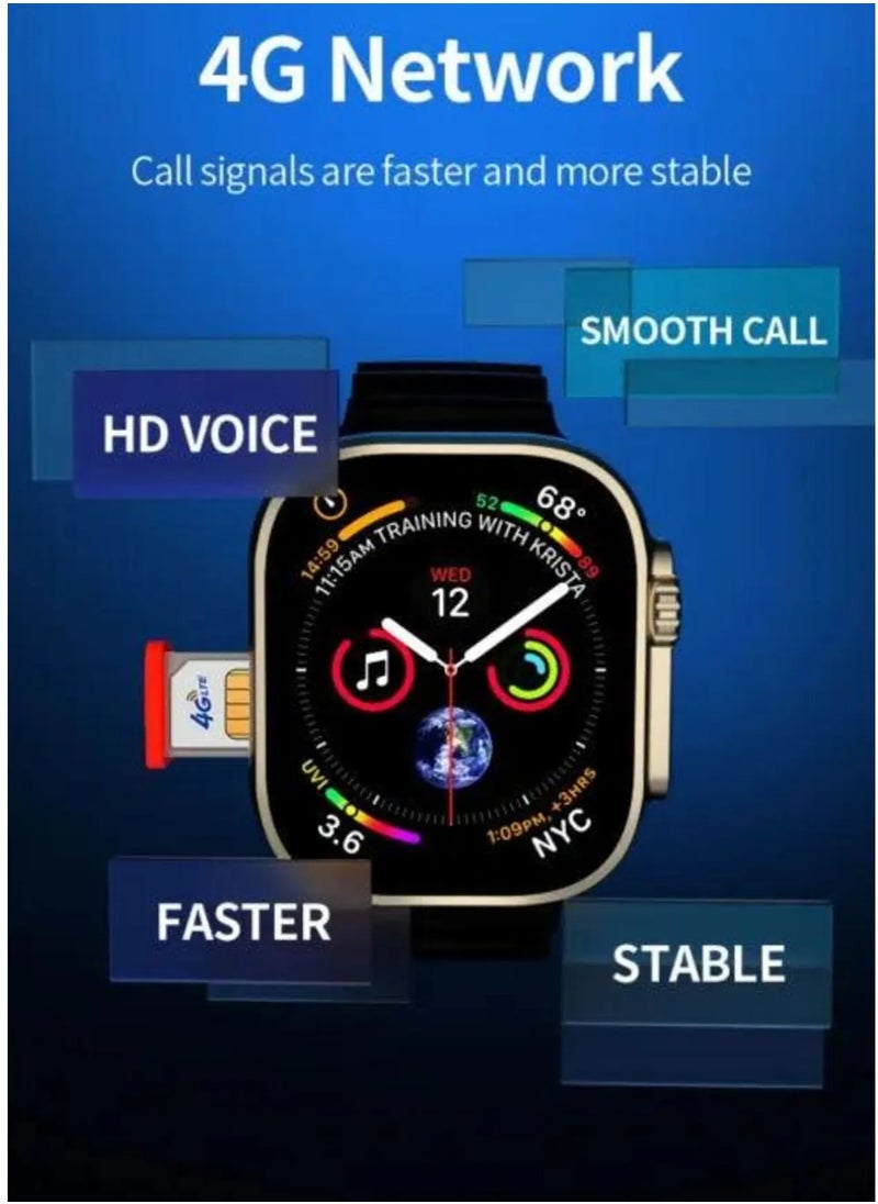 HW68 Ultra Smart Watch for Men - 49mm HD Screen with Compass & NFC