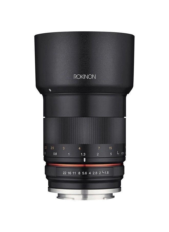 85mm f/1.8 Manual Focus Lens for Sony E Mount Nex Series Cameras - Black