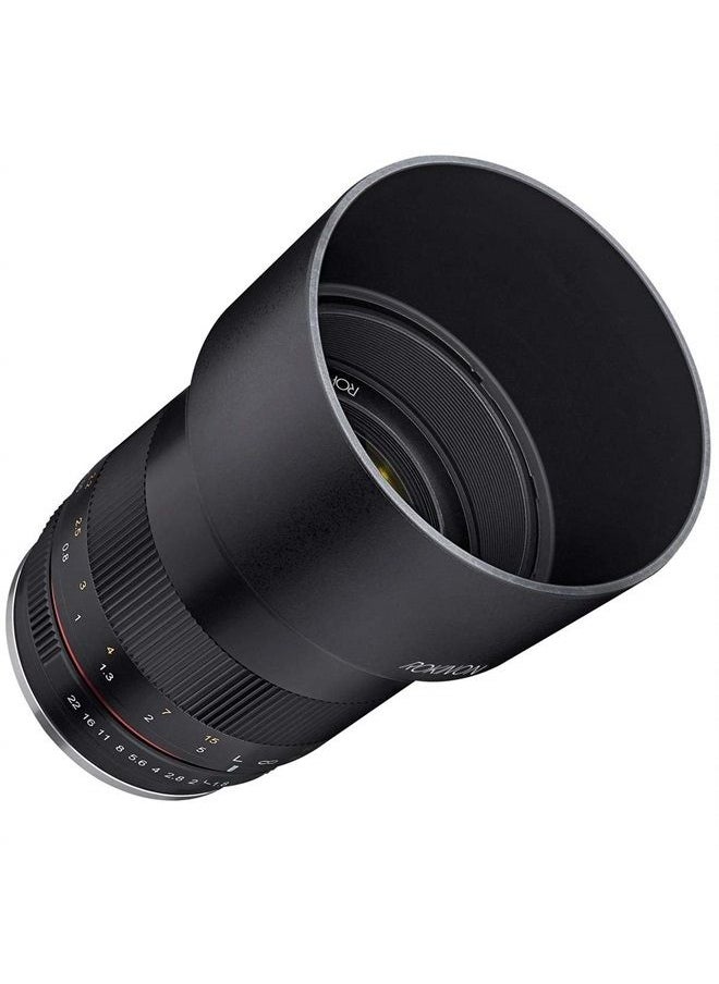 85mm f/1.8 Manual Focus Lens for Sony E Mount Nex Series Cameras - Black