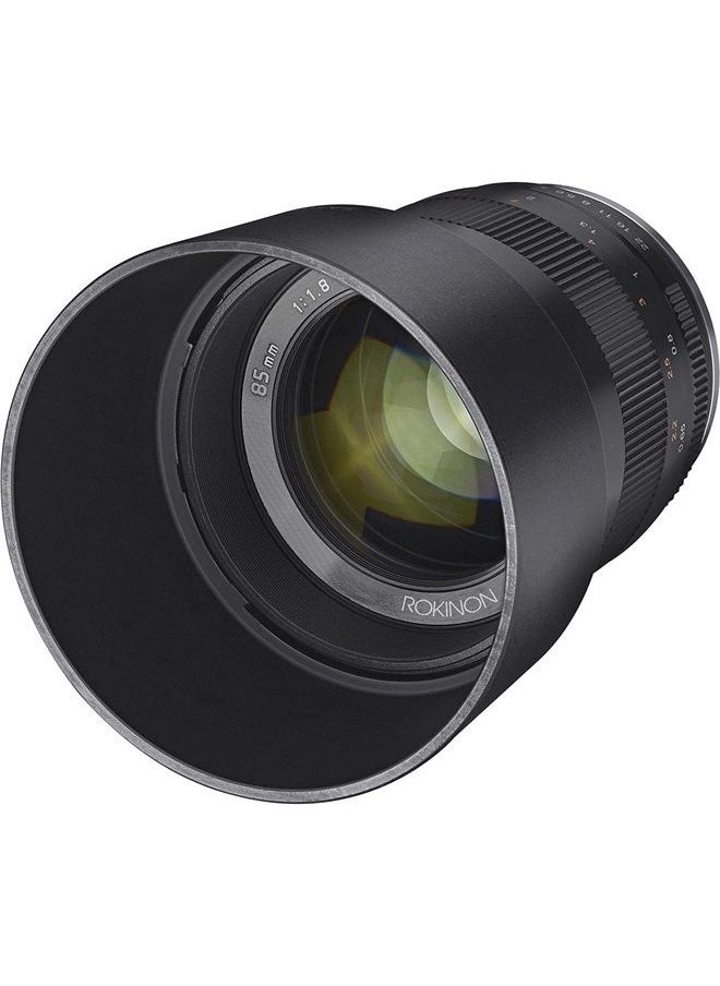 85mm f/1.8 Manual Focus Lens for Sony E Mount Nex Series Cameras - Black