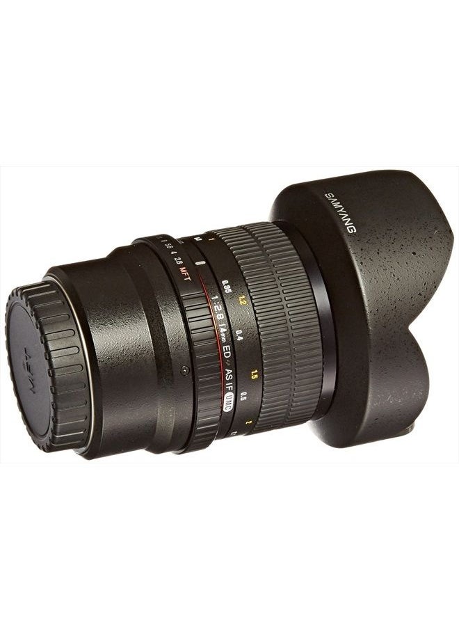 SY14M-MFT 14mm F2.8 Ultra Wide Micro Four-Thirds Mount Fixed Lens for Olympus/Panasonic Micro 4/3 Cameras