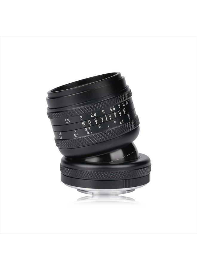 50mm F1.4 Large Aperture Full Frame Manual 2-in-1 Tilt Lens Miniature Model Effect & Filter Slot Compatible with Leica/Panasonic/Sigma L-Mount Mirrorless Camera FP,S5,S1,S1R,S1H,SL,TL,TL2,etc