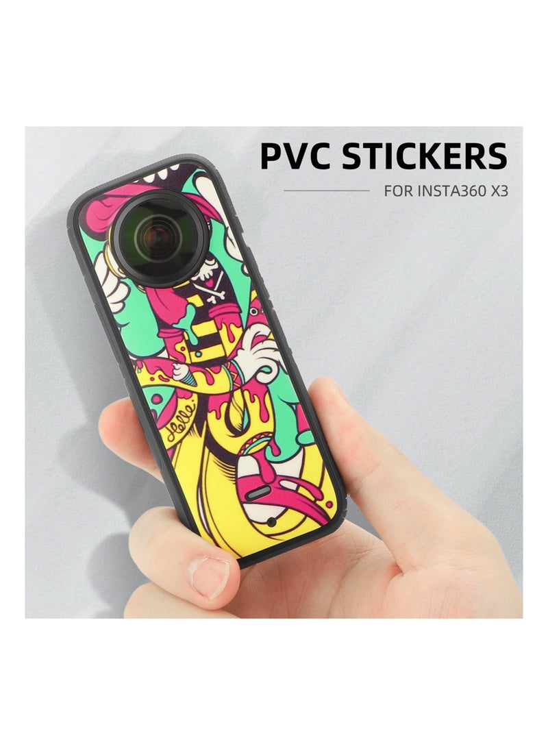 Skin Decal for Insta360 One x3 Waterproof Action Camera for Insta 360 Sticker Wrap Protection Combo Accessories