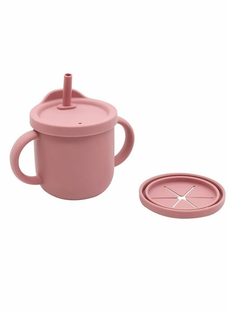 Silicone Snack and Sippy Cup 2-in-1,