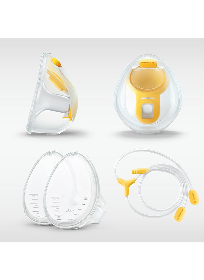 Combo New Swing Maxi Double Electric Breast Pump + Hands-free Breast Milk Collection Cups