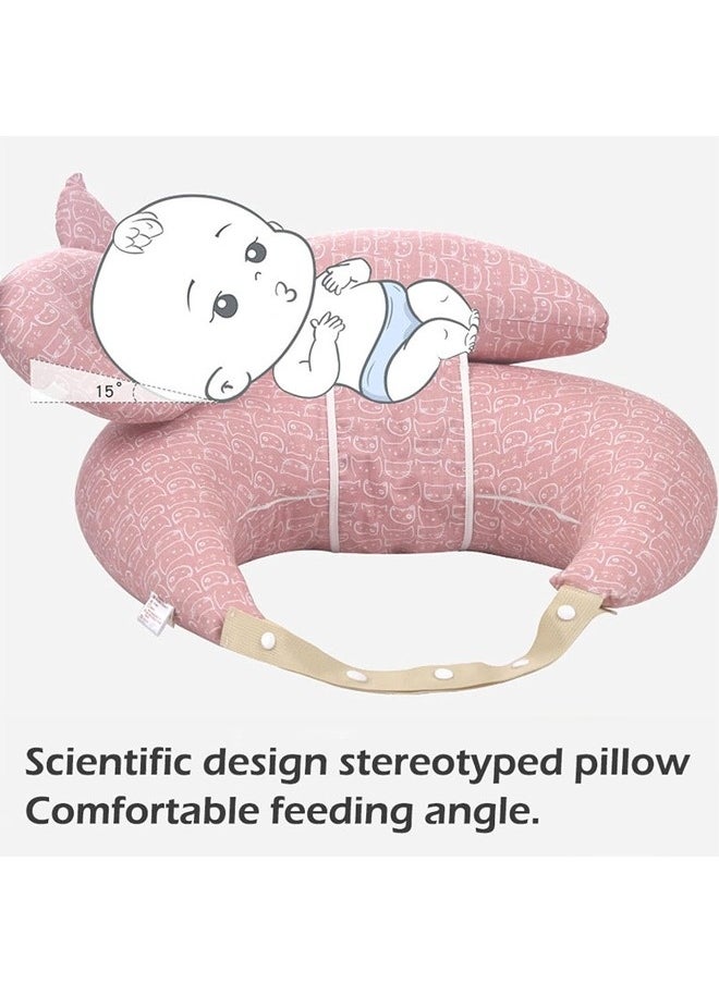 Beauenty Multipurpose Feeding Pillow Large Breastfeeding Pillows for Babies, Feeding Pillow Baby Nursing Pillows  Bed U-shape Pillow and Baby Lounger for Newborn