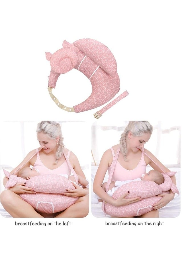 Beauenty Multipurpose Feeding Pillow Large Breastfeeding Pillows for Babies, Feeding Pillow Baby Nursing Pillows  Bed U-shape Pillow and Baby Lounger for Newborn