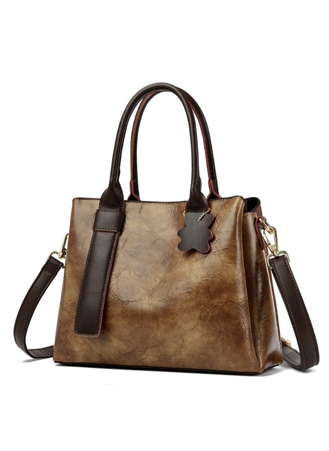 Vintage Large Capacity Fashion Handbag - Timeless & Versatile Shoulder Bag for Women’s Style