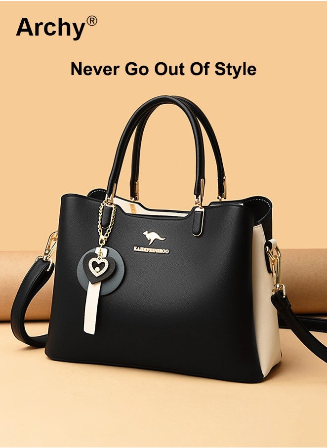 Leather Women Shoulder Bag Elegant Handbag Waterproof Large Capacity Bag for Women