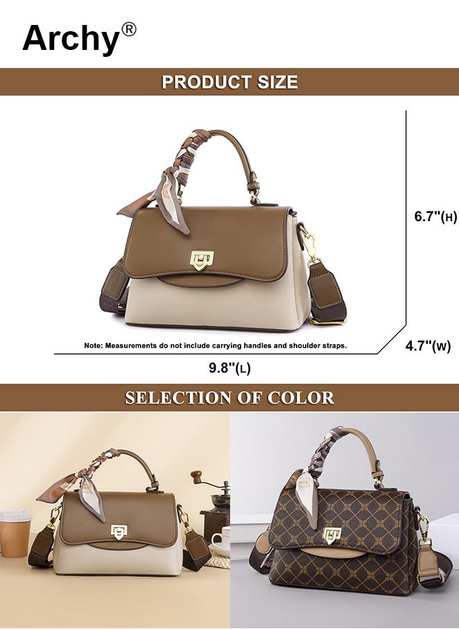 Premium Textured Satchel Handbag for Women Exquisite Elegant Ladies Shoulder Crossbody Bags