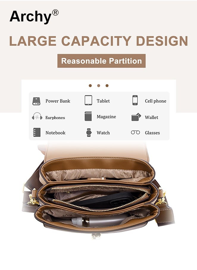 Premium Textured Satchel Handbag for Women Exquisite Elegant Ladies Shoulder Crossbody Bags