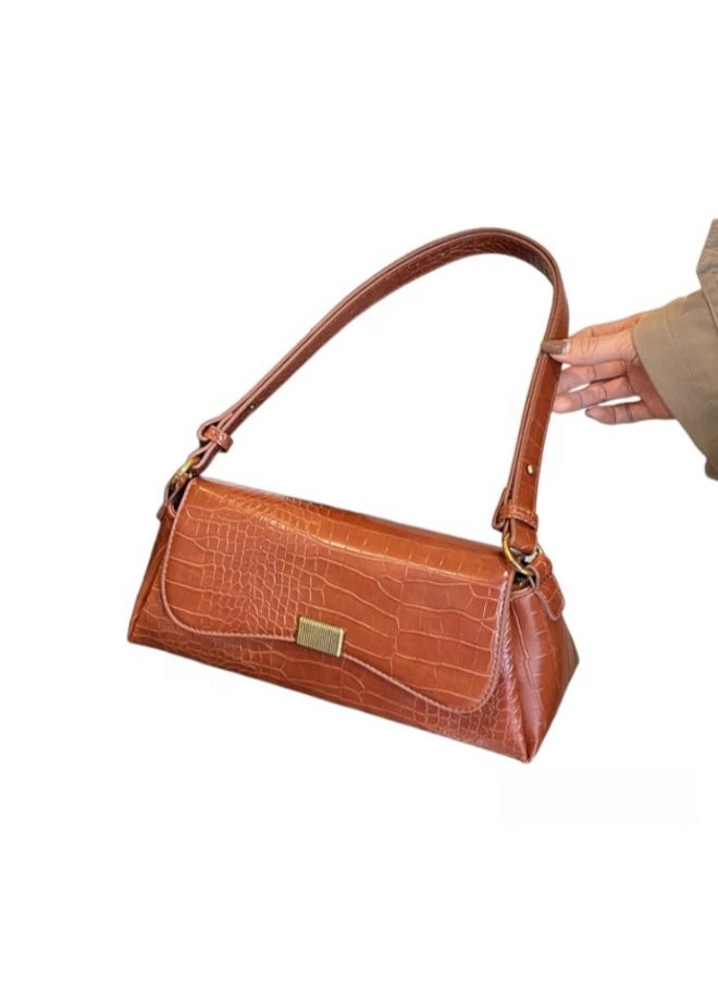 Timeless Leather Shoulder Handbag - Elegant & Versatile Accessory for Women’s Day-to-Night Style