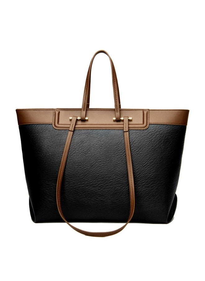 Elegant PU Leather Tote Bag for Women - Versatile Handbag for Office, Errands, & Night Out