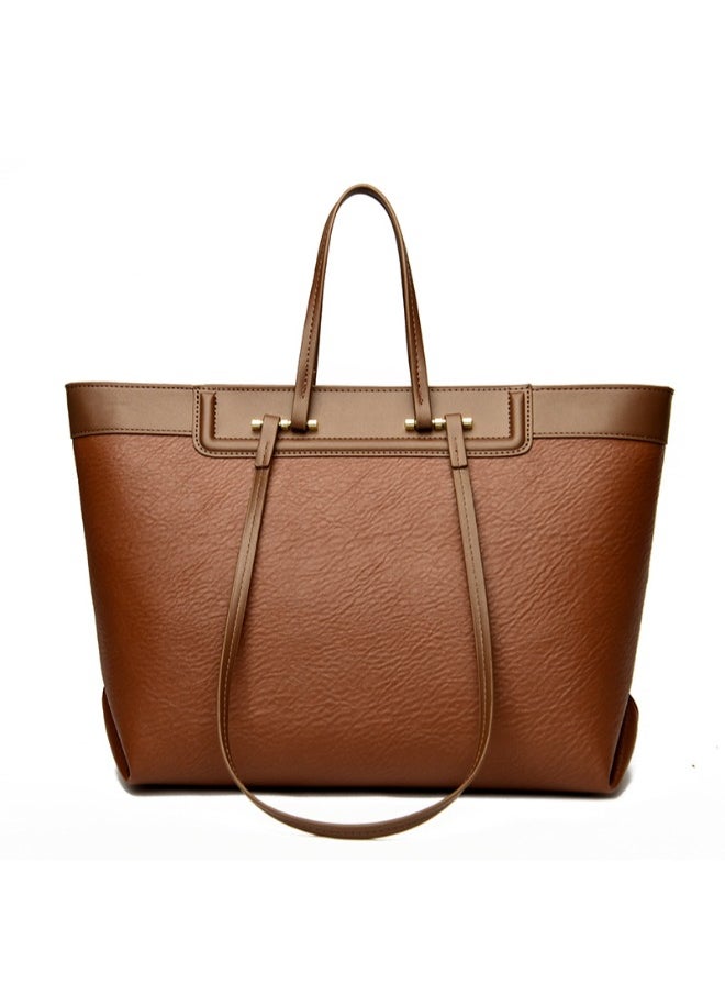 Elegant PU Leather Tote Bag for Women - Versatile Handbag for Office, Errands, & Night Out