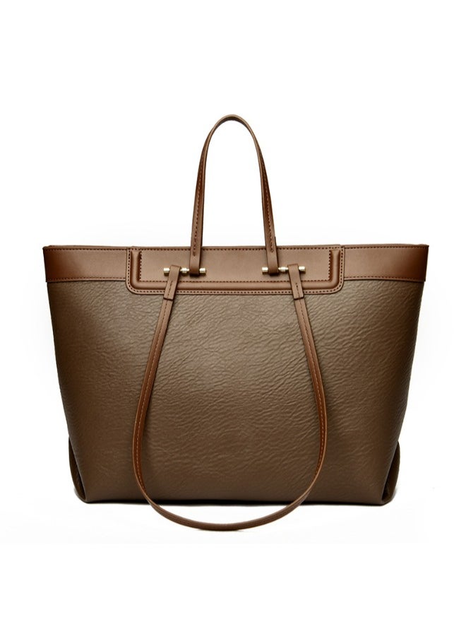 Elegant PU Leather Tote Bag for Women - Versatile Handbag for Office, Errands, & Night Out