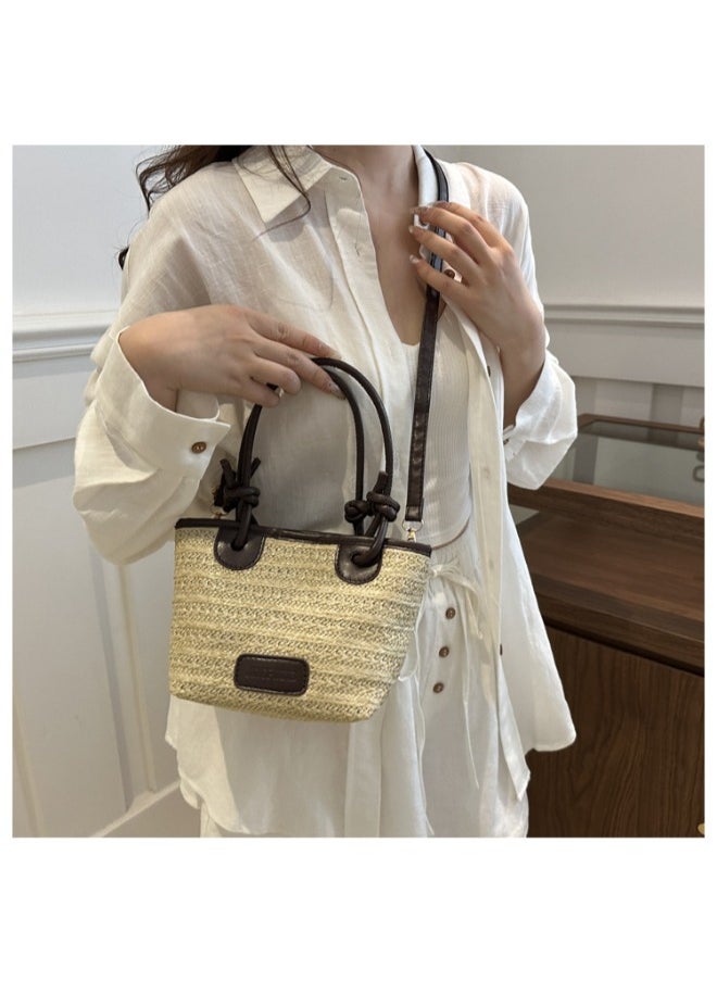 Stunning 2-Piece Woven Straw Tote Bag Set for Women - Fashion-Forward Artisanal Design, Perfect for On-the-Go Style