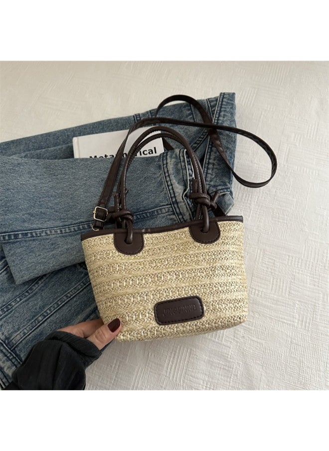 Stunning 2-Piece Woven Straw Tote Bag Set for Women - Fashion-Forward Artisanal Design, Perfect for On-the-Go Style