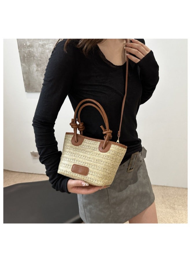 Stunning 2-Piece Woven Straw Tote Bag Set for Women - Fashion-Forward Artisanal Design, Perfect for On-the-Go Style